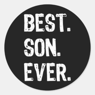 Beste zoon ooit Grappig Familie Cool Ronde Sticker