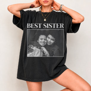 Beste Zus Custom Foto T-shirt Gepersonaliseerd Cad