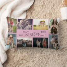 Beste Zus Ooit – 8 Foto Collage Kussen