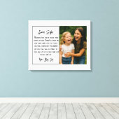 Beste Zus Script Fotocollage Canvas Afdruk (Insitu (Houten vloer))