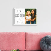 Beste Zus Script Fotocollage Canvas Afdruk (Insitu (Woonkamer))