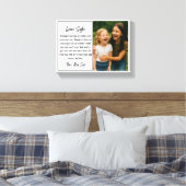 Beste Zus Script Fotocollage Canvas Afdruk (Insitu (Slaapkamer))