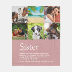 Beste Zus Ter Wereld Definitie 6 Foto Meisjesachti Fleece Deken