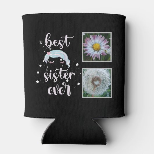 Beste zuster-fotosjabloon blikjeskoeler (Achterkant)