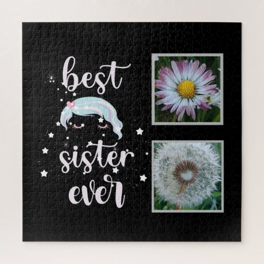 Beste zuster-fotosjabloon legpuzzel (Verticaal)