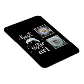 Beste zuster-fotosjabloon magneet (Rechterzijde)