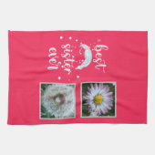 Beste zuster-fotosjabloon theedoek (Horizontaal)