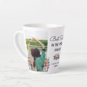 Beste zuster in het hele melkwegstelsel Aangepaste Latte Mok (Linkerhoek)