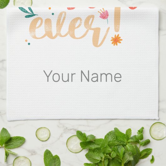 Beste zuster ooit Floral  Meisjes Retro Design Theedoek (Gevouwen)