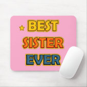 Beste zuster ooit muismat (Met muis)