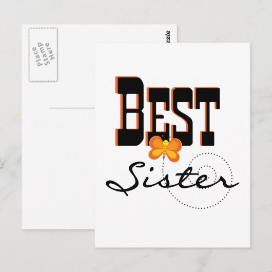 Beste zuster T-shirts en cadeautjes Briefkaart (Voorkant / Achterkant)
