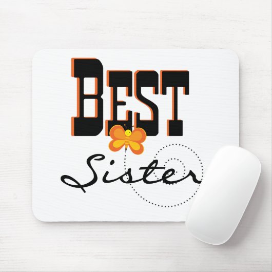 Beste zuster T-shirts en cadeautjes Muismat (Met muis)