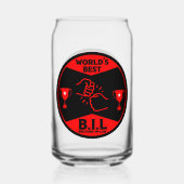 Beste zwager blikvorm glas (Voorkant)