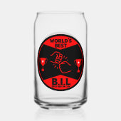 Beste zwager blikvorm glas (Achterkant)