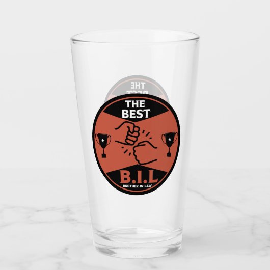 Beste zwager glas (Voorkant)