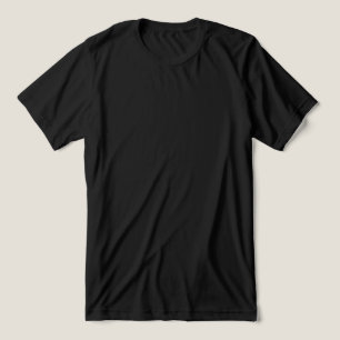 Beste zwarte effen T-shirt voor custom bedrukking