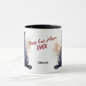 Beste zwarte kat mam ooit Star Confetti Mok (Midden)