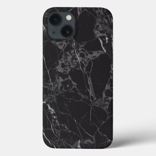 beste zwarte marmer Case-Mate iPhone case (Achterkant)