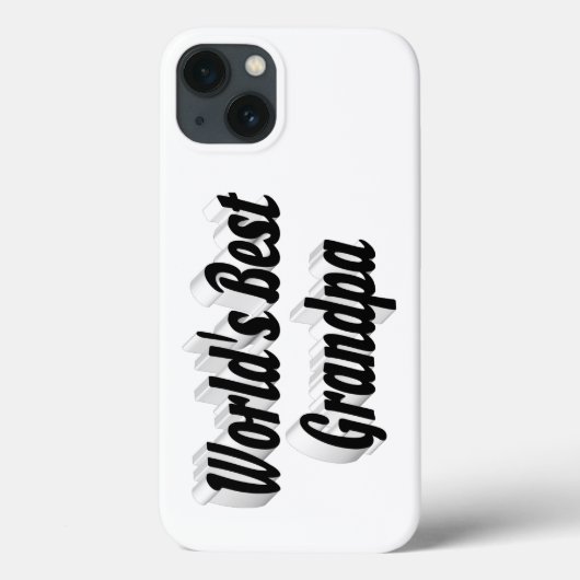 Beste zwarte opa-tekst Case-Mate iPhone case (Achterkant)