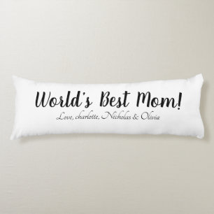 Beste zwarte witte de douanemanuscript van de Mam  Lichaamskussen