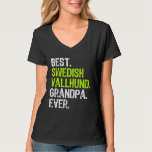 Beste Zweedse Vallhund Opa Ooit Hond T-shirt