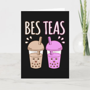 Besteas Bubble Boba Kawaii Tea Graphic Kaart