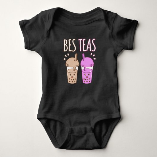 Besteas Bubble Boba Kawaii Tea Graphic Romper (Voorkant)