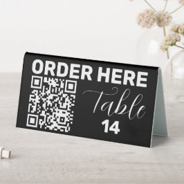 Bestel hier QR Code Zwart Wit Chic Modern