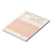 Bestelformulier Aangepaste Logo Notitieblok (Gedraaid)