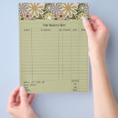 Bestelformulier leuk bloemmotief goedje flyer (Hand)