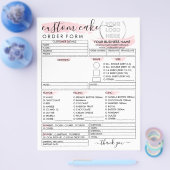 Bestelformulier voor bakkerijcake flyer (Enkel)