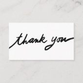 Bestellen Dank u aangepaste script QR code sociale Visitekaartje (Voorkant)