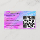 Bestellen DANK U  Minimalistisch Paarse Blauw Visitekaartje (Achterkant)