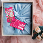 Bestellen DANK U Schattige Daisy Boeket Roze QR Co Visitekaartje