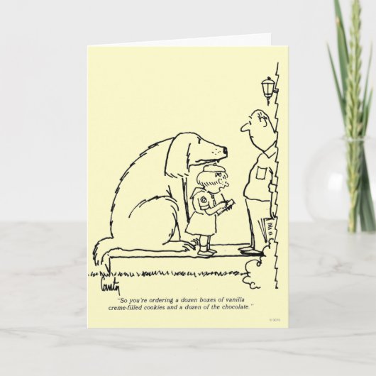 Bestellen van koekjes kaart (Voorkant)