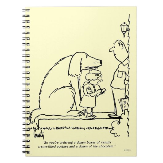 Bestellen van koekjes notitieboek (Voorkant)