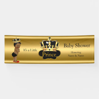 Bestelling Prince Baby Shower Rood Zwart Goud Etni Spandoek