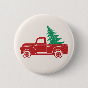  bestelwagen voor feestdagen ronde button 5,7 cm