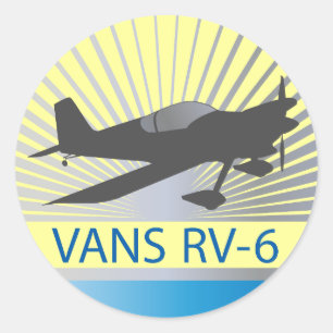 Bestelwagens rv-6 ronde sticker