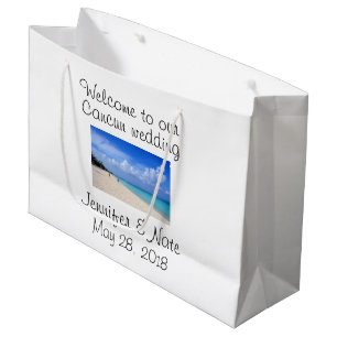 Bestemming bruiloft grote geschenkzak groot cadeauzakje