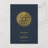 Bestemming Bruiloft Paspoort Kompas Bruiloft Informatiekaartje (Voorkant)