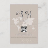 Bestemming Bruiloft Paspoort Kompas Bruiloft Informatiekaartje (Achterkant)