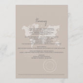 Bestemming Bruiloft Paspoort Kompas Route Programma (Achterkant)