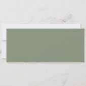 Bestemming Bruiloft Sage Groen Save The Date (Achterkant)