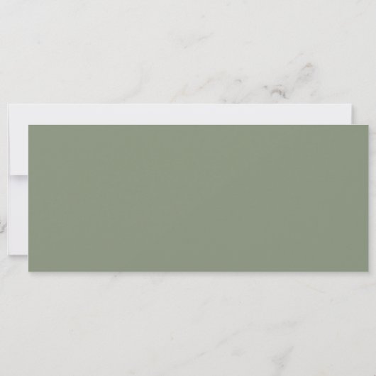 Bestemming Bruiloft Sage Groen Save The Date (Achterkant)