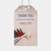 Bestemming Bruiloft Tropisch Strand Cadeaulabel (Voorkant)