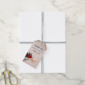 Bestemming Bruiloft Tropisch Strand Cadeaulabel (Met Touw)