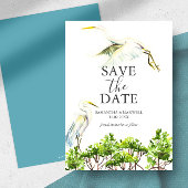 Bestemming Bruiloft Tropische Vogel Bewaar De Datu Save The Date