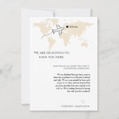 Bestemming bruiloft verwelkomt & reisweekend kaart (Voorkant)