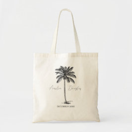 Bestemming Bruiloft Welkom Favorieten Palm Tree Gi Tote Bag